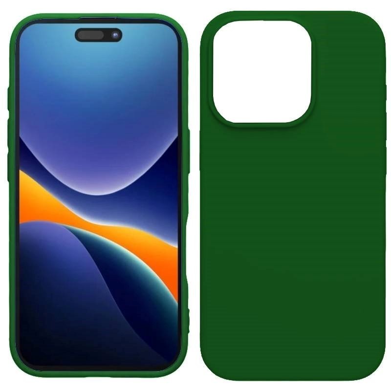 Θήκη Πλάτης Σιλικόνης Soft για Apple iPhone 16 Pro  Χρώμα-: Πράσινο