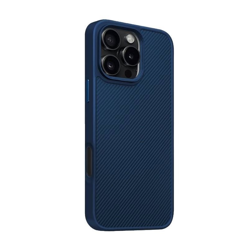 Piblue  PL92 Θήκη τηλεφώνου Carbon Fiber Pattern Anti Fall Nonstick Fingerprint Για Apple IPhone 16 Plus - Μπλε