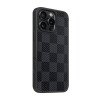 PIBLUE PL93 Θήκη τηλεφώνου Skin Like Matte Check Anti Fall Nonstick Fingerprint Για Apple IPhone 16 Plus - Σκουρο Γκρι