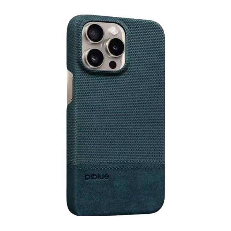PIBLUE PL84 Δερμάτινη Αντι-Ολισθητική θήκη για Apple IPhone 15 Pro - Σκούρο Μπλε