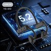 YESPLUS YS-613 ΑΘΛΗΤΙΣΜΟΣ ΑΣΥΡΜΑΤΟ ΑΚΟΥΣΤΙΚΑ BLUETOOTH ΚΡΕΜΑΣΤΕ ΣΤΟ ΛΑΙΜΟ - ΜΑΥΡΟ