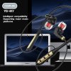 YESPLUS YS-617 POWERFULL SOUND ΑΚΟΥΣΤΙΚΑ BLUETOOTH ΚΡΕΜΑΣΤΕ ΣΤΟ ΛΑΙΜΟ ΜΕ ΜΑΓΝΑΤΙΚΗ - ΜΑΥΡΟ