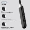 YESPLUS YS-618 ΑΘΛΗΤΙΣΜΟΣ ΑΚΟΥΣΤΙΚΑ BLUETOOTH ΚΡΕΜΑΣΤΕ ΣΤΟ ΛΑΙΜΟ ΜΕ ΜΑΓΝΑΤΙΚΗ - ΜΑΥΡΟ