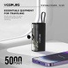 YESPLUS YS-929 MINI ΓΡΗΓΟΡΗ ΦΟΡΤΙΣΗ POWER BANK 5000mAh - ΜΑΥΡΟ