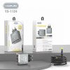 YESPLUS YS-1124 CYBERPUNK PD 65W 3X USB GAN ΓΡΗΓΟΡΗ ΦΟΡΤΙΣΗ ΓΙΑ ΚΙΝΗΤΑ ΚΑΙ LAPTOP ME ΚΑΛΩΔΙΑ TYPE C - ΜΑΥΡΟ