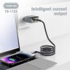 YESPLUS YS-1124 CYBERPUNK PD 65W 3X USB GAN ΓΡΗΓΟΡΗ ΦΟΡΤΙΣΗ ΓΙΑ ΚΙΝΗΤΑ ΚΑΙ LAPTOP ME ΚΑΛΩΔΙΑ TYPE C - ΜΑΥΡΟ