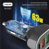 YESPLUS YS-1217 63W QUICK CHARGE 4X USB ΓΡΗΓΟΡΗ ΦΟΡΤΙΣΤΗΣ ΑΥΤΟΚΙΝΗΤΟΥ - ΜΑΥΡΟ