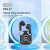YESPLUS TWS-17 V5.2 Bluetooth Ασύρματα ακουστικά / Hi-Fi Super Bass / Zero Latency / Smart Touch - Μαύρο