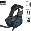 YESPLUS GM-103 3,5mm JACK ΑΚΟΥΣΤΙΚΑ ΠΑΙΧΝΙΔΙΟΥ VIRTUAL SURROUND ΜΕ ΦΩΣ LED ΚΑΙ ΜΙΚΡΟΦΩΝΟ - ΜΑΥΡΟ