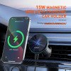 LDNIO MA23 15W Μαγνητική Βάση Κινητού αυτοκινήτου Ασύρματος φόρτισης - Εξαεριστήρας