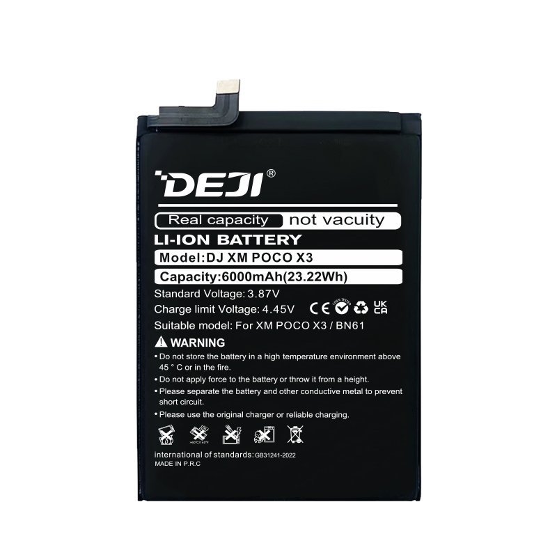 DEJI BN61 Συμβατή Μπαταρία Αντικατάστασης για Xiaomi POCO X3 - 6000mah