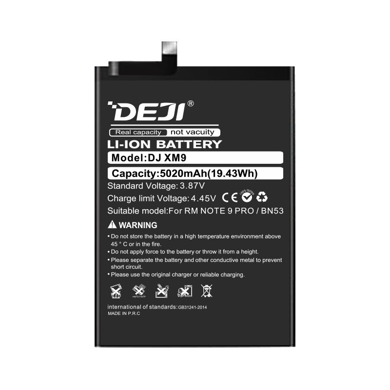 DEJI BN53 Συμβατή Μπαταρία Αντικατάστασης για Xiaomi Redmi Note 9 Pro - 5020mAh