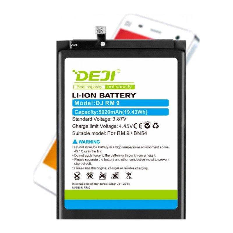 DEJI BN54 Συμβατή Μπαταρία Αντικατάστασης για Xiaomi Redmi 9 - 5020mAh