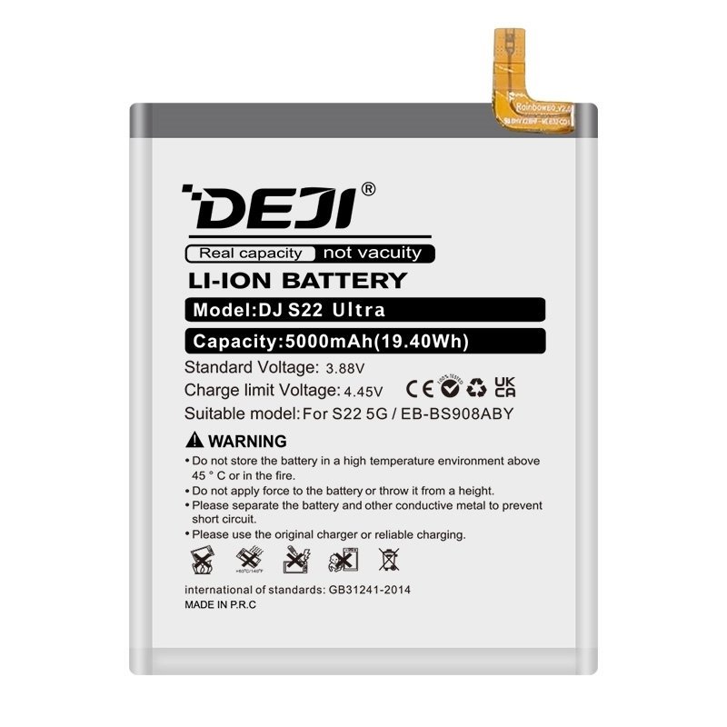 DEJI EB-BS908ABY Συμβατή Μπαταρία Αντικατάστασης για Samsung Galaxy S22 ULTRA 5G - 5000mAh