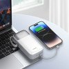 LDNIO  PQ50 PD 20W 50000mAh Powerbank Γρήγορη Φόρτιση Τροφοδοτικό με 1 εισόδους και 4 εξόδους Με USB-C/Lightning Καλώδια  - Λευκό