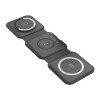 O-Lonnie HD-02 Επιτραπέζια Αναδιπλούμενη Βάση Ασύρματης Φόρτισης 3-σε-1 15W Φόρτιση - Μαύρο