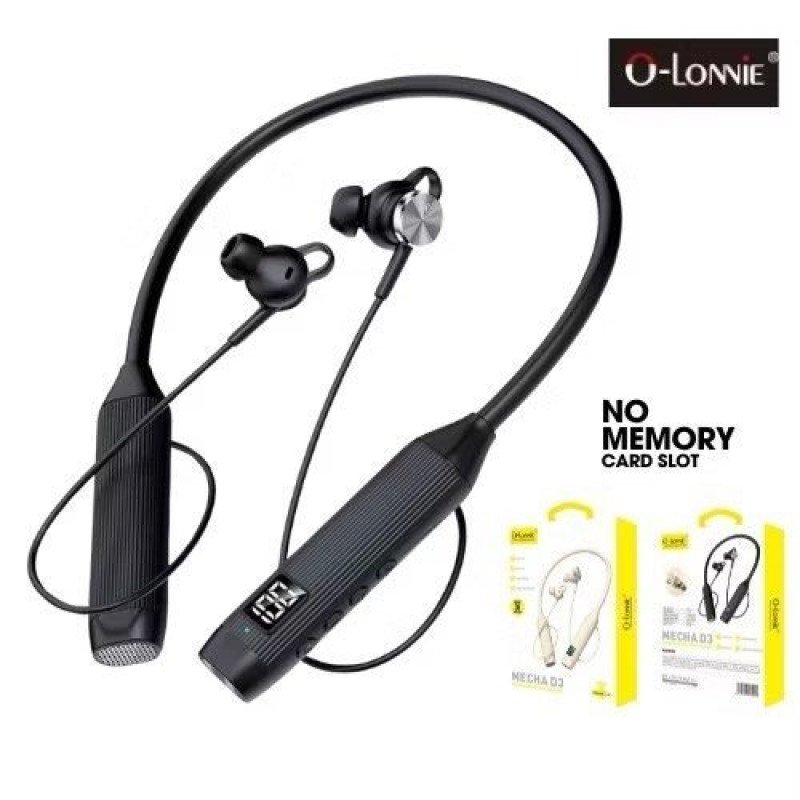 O-Lonnie MECHA D3 In-ear Bluetooth Handsfree Ακουστικά με Αντοχή στον Ιδρώτα - Μαύρο