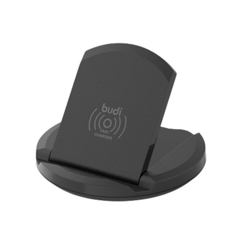 Budi WL3200TB 15W Ασύρματος Φορτιστής Και βάση κινητά  (Qi Pad) Μαύρο