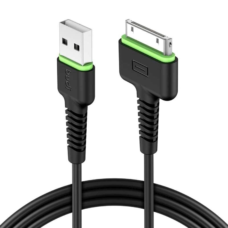 Budi DC150i4BS Καλώδιο Φόρτισης και Μεταφοράς Δεδομένων USB για IPhone 4-IPOD  - Μαύρο