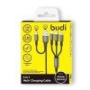 Budi (DC203T512) 4-in-1 Καλώδιο Φόρτισης και Μεταφοράς Δεδομένων 2.4A - Μαύρο