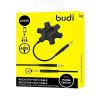 Budi DC123B 5in1 Καλώδιο 1x 3.5mm male - 5x 3.5mm female 0.2m - Μαύρο
