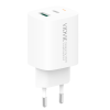Vidvie PLE248 PD 20W Φορτιστής με 1 Θύρες USB-A και 1 Θύρες USB-C και Καλώδιο Lightning - Λευκό