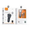 Vidvie CC521C Φορτιστής Αυτοκινήτου με 27W Θύρα USB-A Και 45W Θύρα USB Type-C Χωρίς καλώδιο - Μαύρο