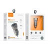 Vidvie CC531 Φορτιστής Αυτοκινήτου με 30W Θύρα USB-A Και 18W Θύρα USB Type-C με καλώδιο Lightning - Καφε