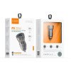 Vidvie CC531 Φορτιστής Αυτοκινήτου με 30W Θύρα USB-A Και 18W Θύρα USB Type-C με καλώδιο Type-C - Καφε