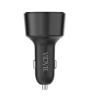Vidvie CC538 Φορτιστής Αυτοκινήτου με 60W Θύρα USB-A Και 100W 2x Θύρες USB Type-C με 100W καλώδιο Type-C Σε Type C - Μαύρο