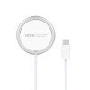 Vidvie WLC1405 15W Ασύρματος Φορτιστής και Καλώδιο USB-C - Λευκό
