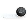Vidvie WLC1415 15W Επιτραπέζιο Ψηφιακό Ρολόι με Ξυπνητήρι, Ραδιόφωνο και Ασύρματη Φόρτιση - Λευκό