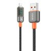 Vidvie CB4035i Καλώδιο Φόρτισης και Μεταφοράς Δεδομένων 3A USB Type-A Σε USB Lightning με οθόνη LED - Χρώμα: Μάυρο
