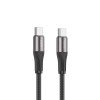 Vidvie CB4038C&C 60W Καλώδιο Φόρτισης και Μεταφοράς Δεδομένων TYPE C Σε TYPE C - Χρώμα: Μάυρο