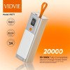 Vidvie PB777 Power Bank 20000mAh 100W με 1 Θύρεα USB-A και 1 Θύρεα USB-C με Καλώδιο PD100W - Ασήμι
