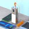 Vidvie PB777 Power Bank 20000mAh 100W με 1 Θύρεα USB-A και 1 Θύρεα USB-C με Καλώδιο PD100W - Ασήμι