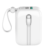 Vidvie PB776 Power Bank 10000mAh 20W Θύρεα USB-A με Καλωδιο Type-C  Και Lightning - Λέυκο