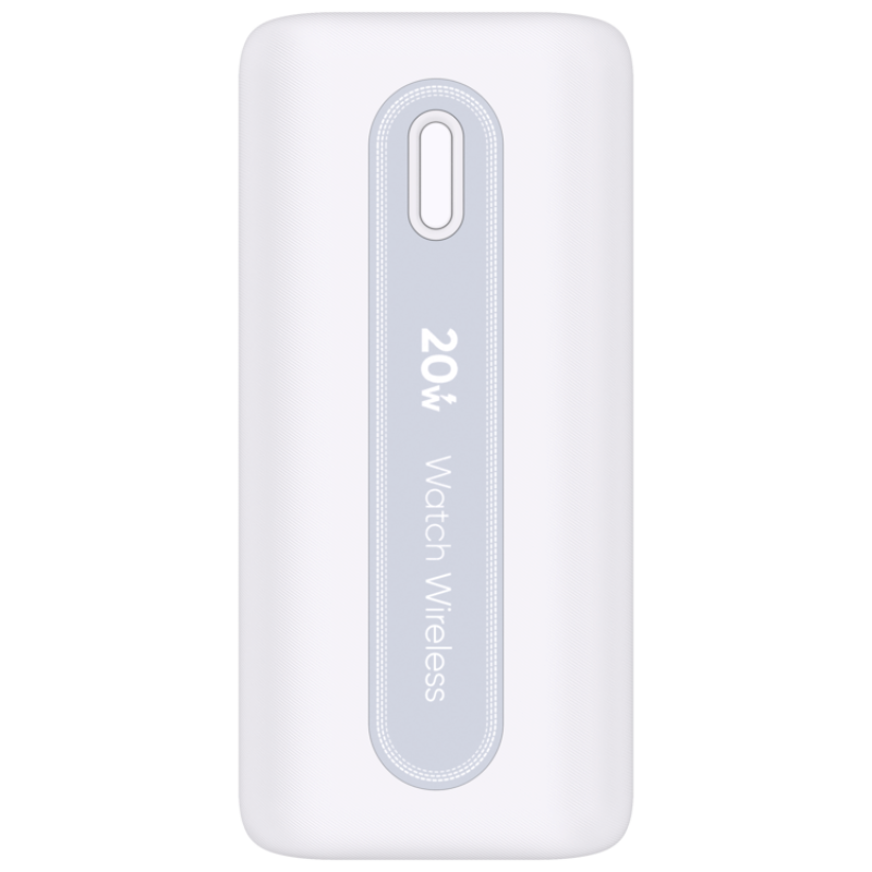 Vidvie PB784 Power Bank 10000mAh 20W Θύρεα USB-A Και Θύρεα USB Type-C  με Ασύρματη φόρτιση για ρολόι Smartwatch - Λέυκο
