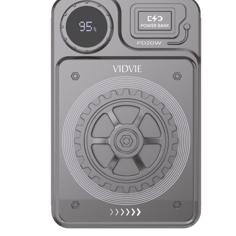Vidvie PB785 Power Bank 10000mAh 20W Θύρεα USB-A Και 2x Θύρεα USB Type-C Θύρεα USB-Lightning   - Γκρι
