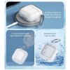 COTECi MS-018 Προστατευτική Θήκη για Apple AirPods 4 Ακουστικά με Keychain Hook  - Χρώμα: Μπλε Διάφανο