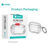 COTECi MS-018 Προστατευτική Θήκη για Apple AirPods 4 Ακουστικά με Keychain Hook  - Χρώμα: Ροζ Διάφανο