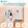 COTECi 75003 Πολυλειτουργικό Κιτ Καθαρισμού 20in1 για Headphones/AirPods/Κινητά/Ηλεκτρονικές Συσκευές  - Χρώμα: Λέυκο