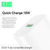 Vdenmenv DC07L Φορτιστής Θύρα USB-A με Καλώδιο Lightning Γρήγορη φόρτιση QC3.0 - Λευκό