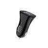Vdenmenv DZ06 15W Φορτιστής αυτοκινήτου με 2X Θύρα USB-A Γρήγορη φόρτιση QC3.0 - Μάυρο
