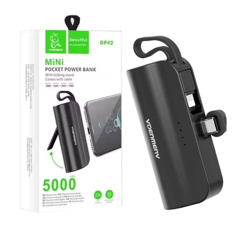 VDENMENV DP42 Mini Power Bank 5000mAh Φορητό PD22,5W γρήγορης φόρτισης - Λέυκο