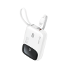 TUQIN QP24 Power Bank 10000mAh 22.5W με Γρήγορη Φόρτιση με 2 καλωδια Type-C Και Lightning - Λέυκο