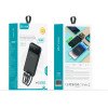 TUQIN QP28 Power Bank 10000mAh 22.5W με Γρήγορη Φόρτιση με 3 Θύρες και καλωδιο Type-C - Lightning - USB-A - Μάυρο