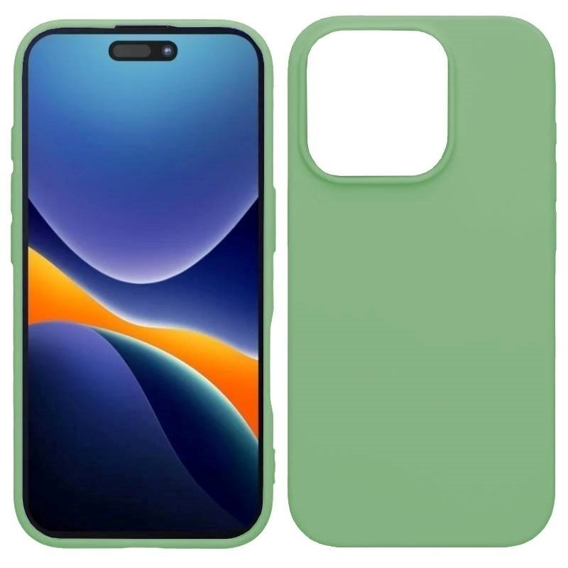 Θήκη Πλάτης Σιλικόνης Soft για Apple iPhone 16 Plus Χρώμα : Ανοιχτό πράσινο