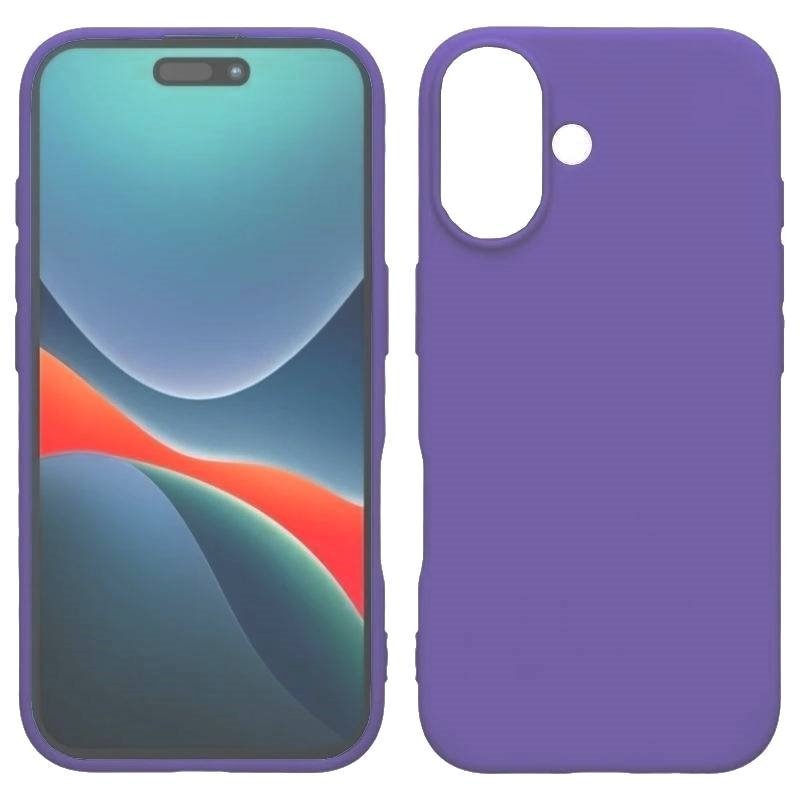 Θήκη Πλάτης Σιλικόνης Soft για Apple iPhone 12  Χρώμα-: Μωβ