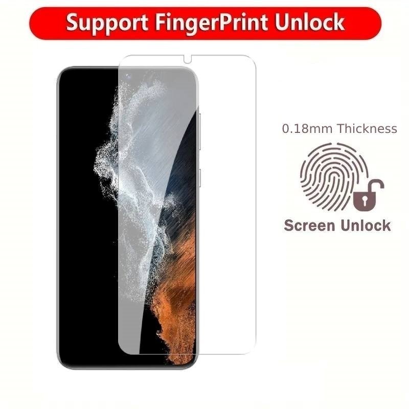 Προστασία Οθόνης Tempered Glass 0.18mm Full Glue Full Cover Working Fingerprint για Samsung Galaxy S22/23 - Χρώμα: Διαφανή